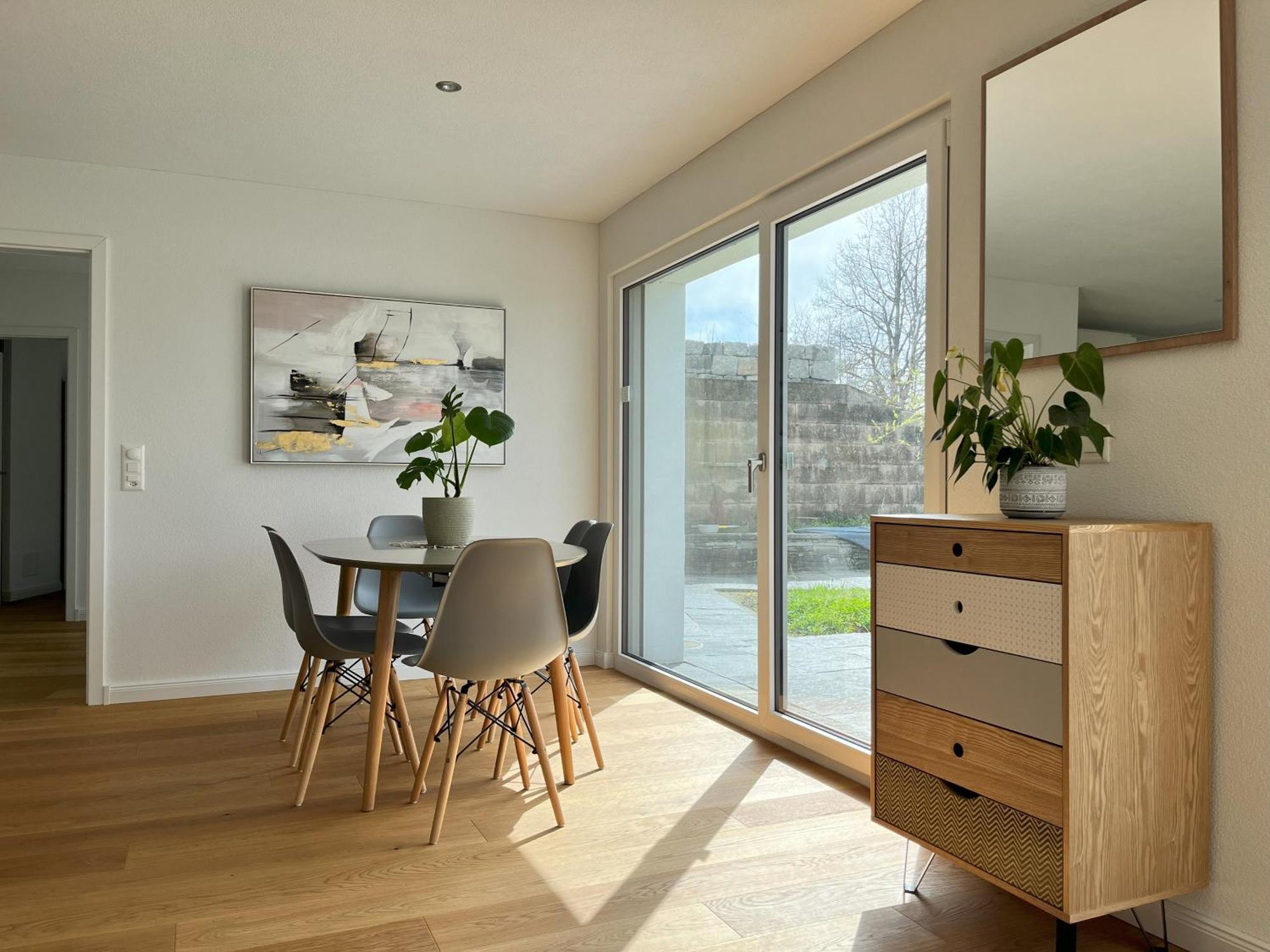 Gartenwohnung Im Modernen Stil Unterkulm Exterior foto